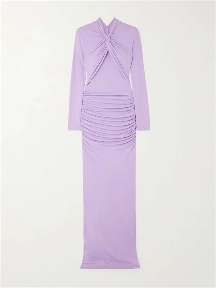 chinese dress ladies Lilac Heart Printed Prom Dresses Lavender Maxi Dress Dress SD1432D –  Viniodress