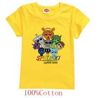 Children's Short Sleeve T-Shirt, Spunki, Horror Game, Incredibox, Tops, Cartoon Clothes, Tees, Girls, Boys, Kids 2