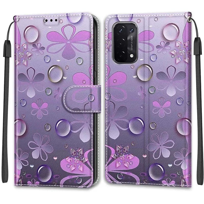 Para OPPO A16 / A16s / A54s Funda de teléfono de cuero pintado en 3D (Color  Mandala)