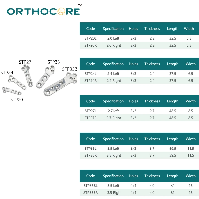 Stainless Steel TPLO Locking Bone Plate and Cortex Screws for Veterinary Orthopedic Surgery