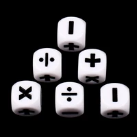 6pcs Addition Subtraction Multiplication Division Symbol Dice Operation Props 1
