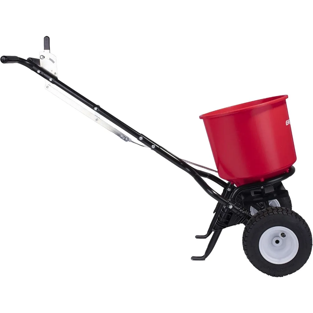 2600A-Plus 40 LB (18 KG) Walk-Behind Broadcast Fertilizer Spreader, Garden Seeder, Salt Spreader with 9 inch Pneumatic Tires 4