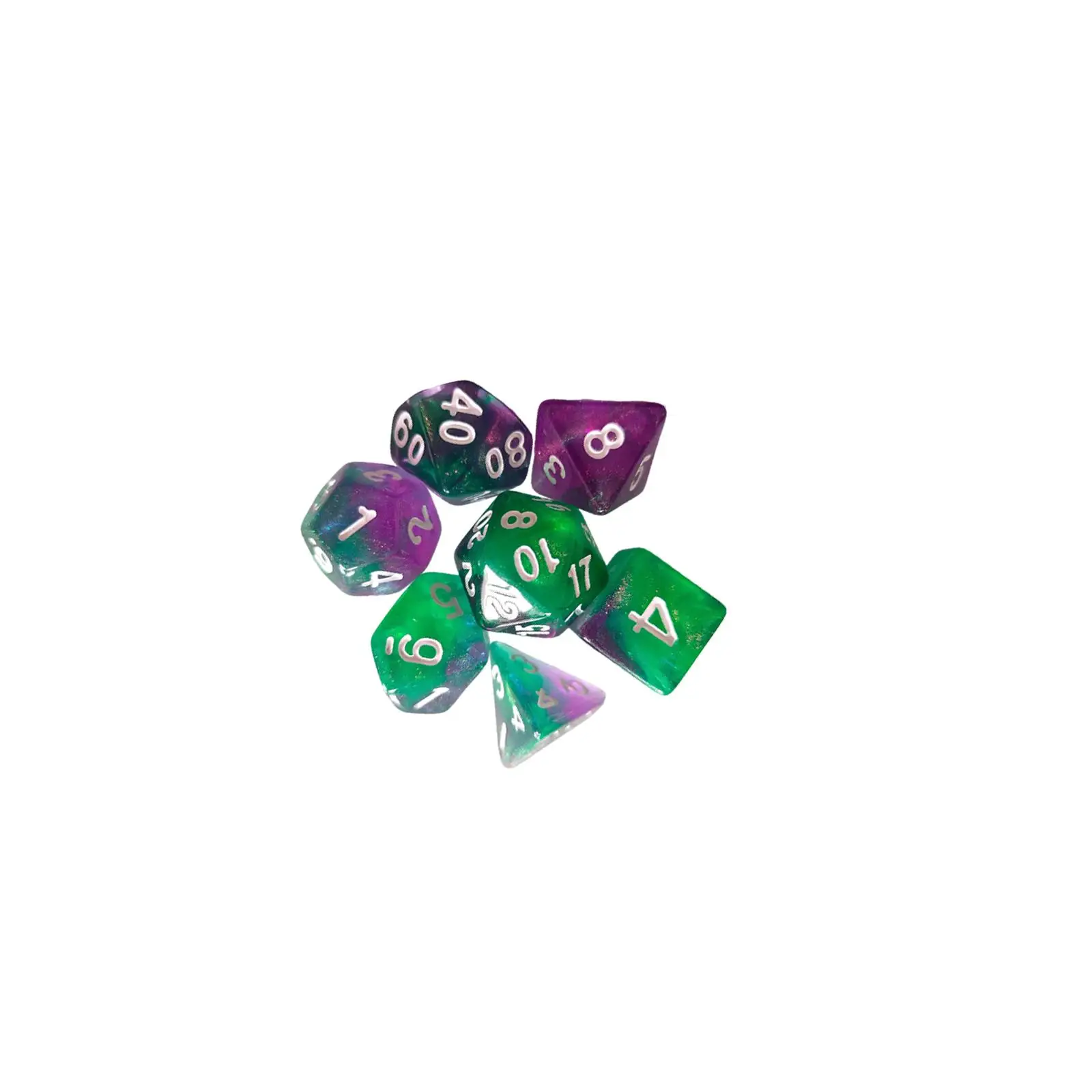 카페 바 역할 놀이 게임 테이블 게임용 다면체 주사위, 파티 선물, D4, D8, D10, D12, D20, 7 개