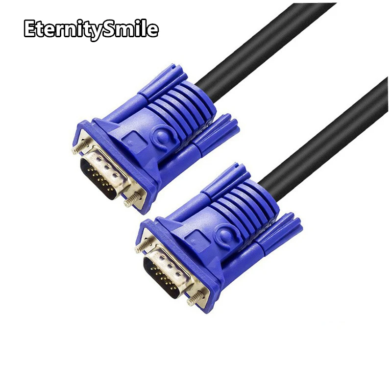 

1.5M 3M 5M 10M male to male 3+6 VGA line high-definition computer projector monitor video cable with magnetic ring
