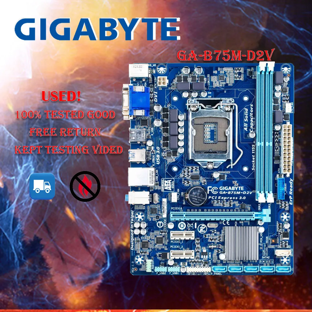 GIGABYTE-motherboard-GA-B75M-D2V-supports-LGA1155-socket-processor-and ...