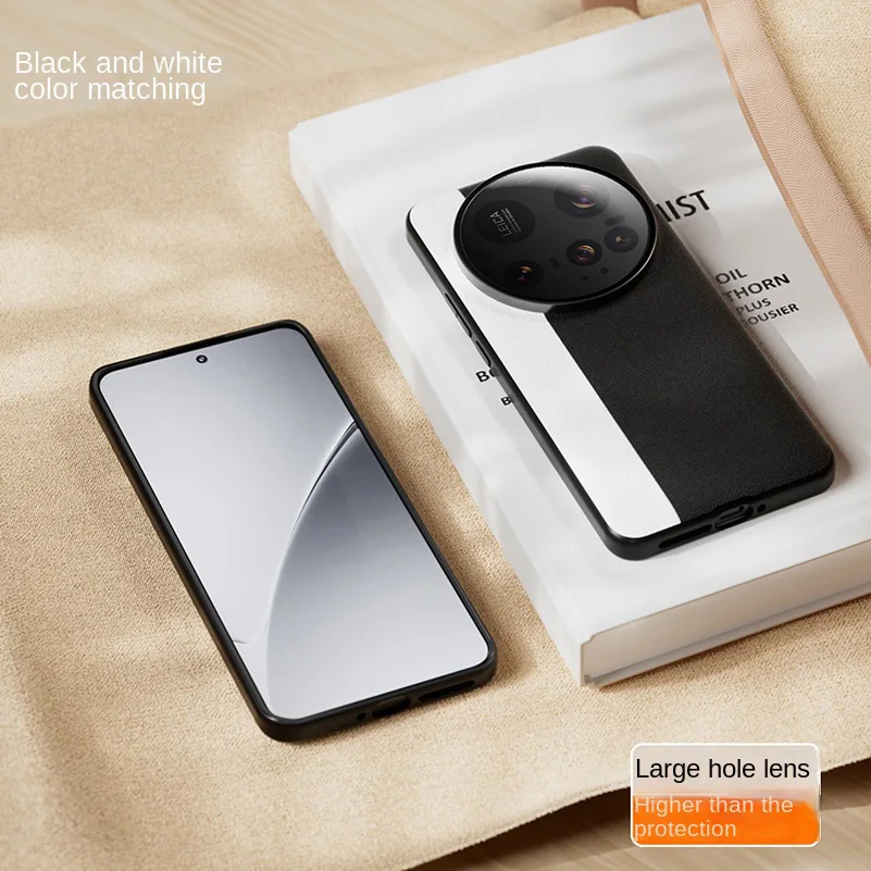 جلد عادي فاخر يرتفع فوق العدسة لحماية حافظة هاتف ا...