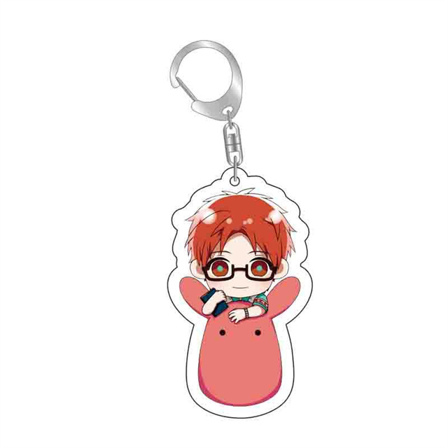 Anime Toilet-bound Hanako-Kun Keychain Romantic Card Design Acrylic Pendant Key Ring Jibaku Shounen Hanako Kun Key Holder