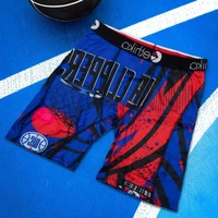 Men Underwear Boxers Fashion Printed Male Panties Lingerie Men Underpants Boxershorts Trunks Plus Size Breathable Men's Boxers 1