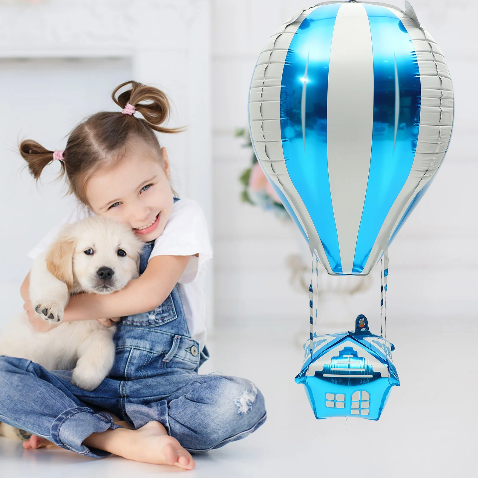 

Gadpiparty Hot Air Balloon Foil Balloon Big Size Party Decoration Photo Prop New Year Birthday Wedding Pink