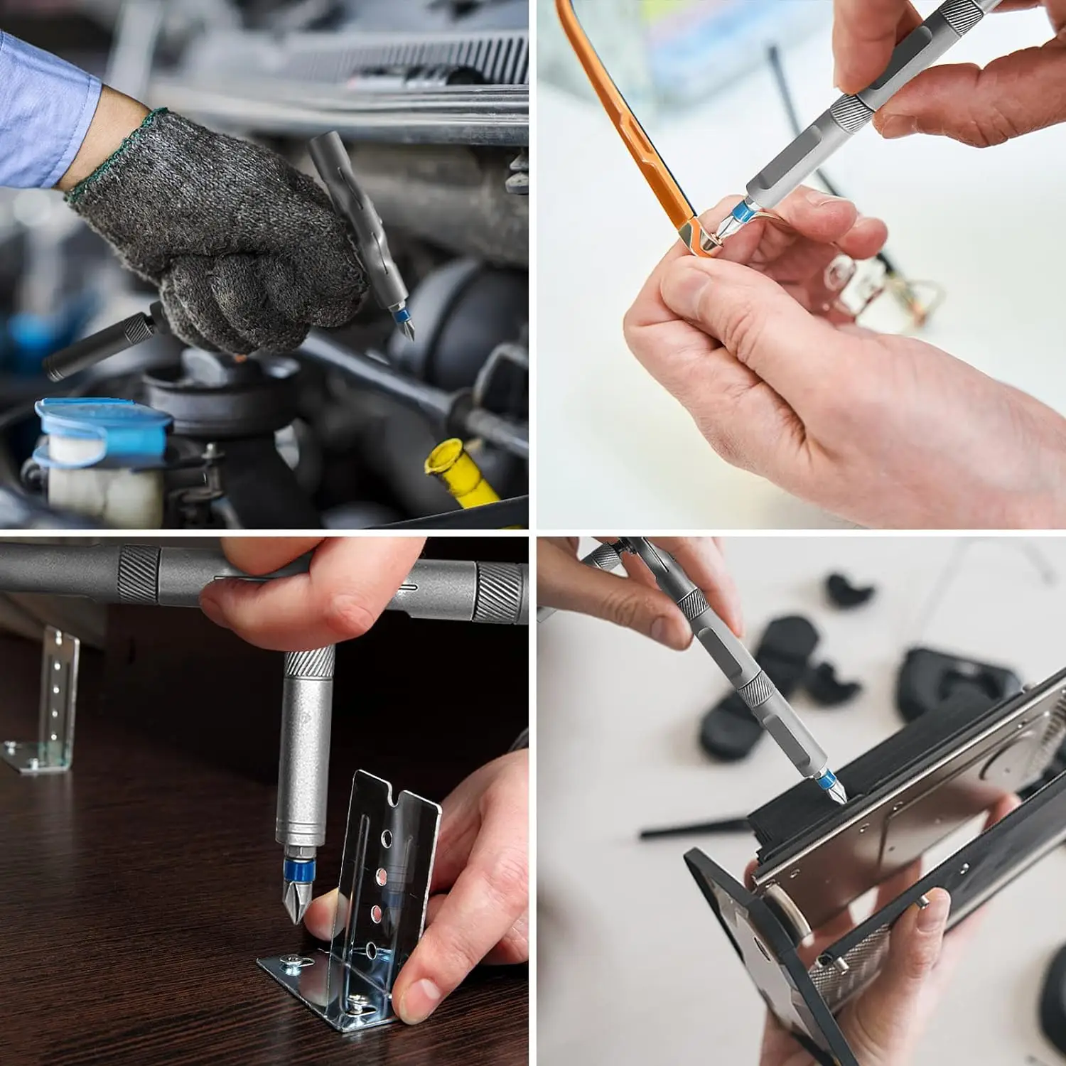 Screwdriver Set VMAN 24in1 Multifunction Ratchet Multi Magnetic Bits Mini Repair Tool Kit Household Tool For PC & Iphone