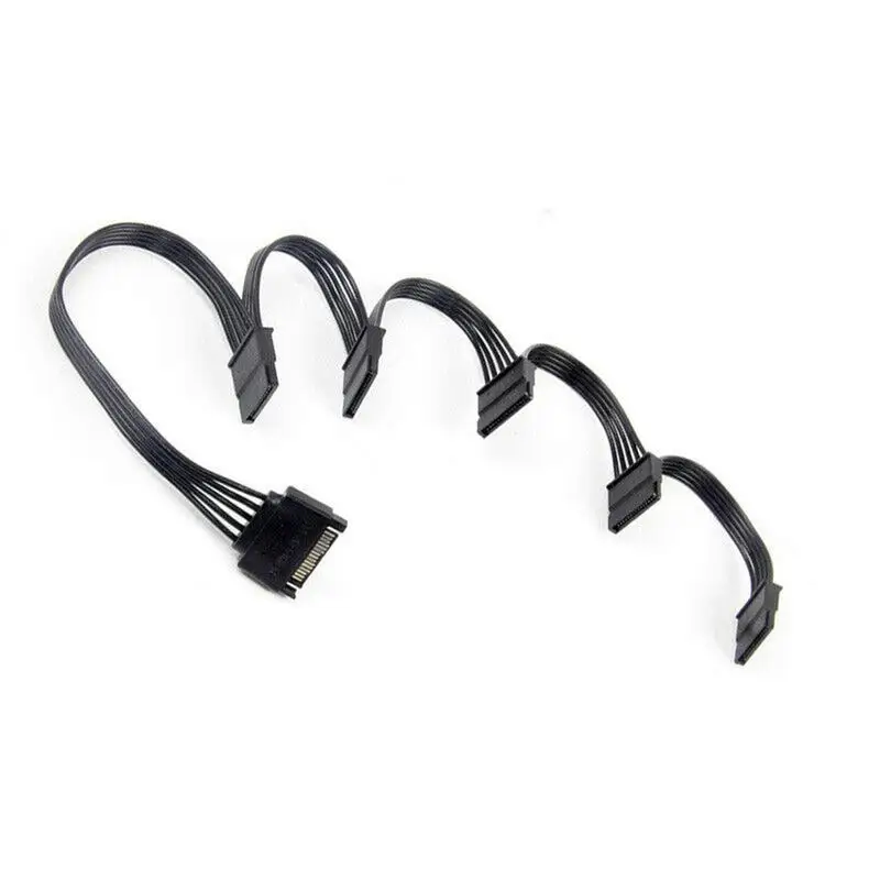 

15 Pin SA TA Hard Drive Power Cable Male To Female 1 To 3 4 5 6Port For Computer Hard Disk Interface Power Cord For DIY PC Sever