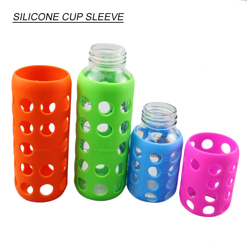 2pcs 7.5cm Diameter Silicone Bottle Protective Water Bottle