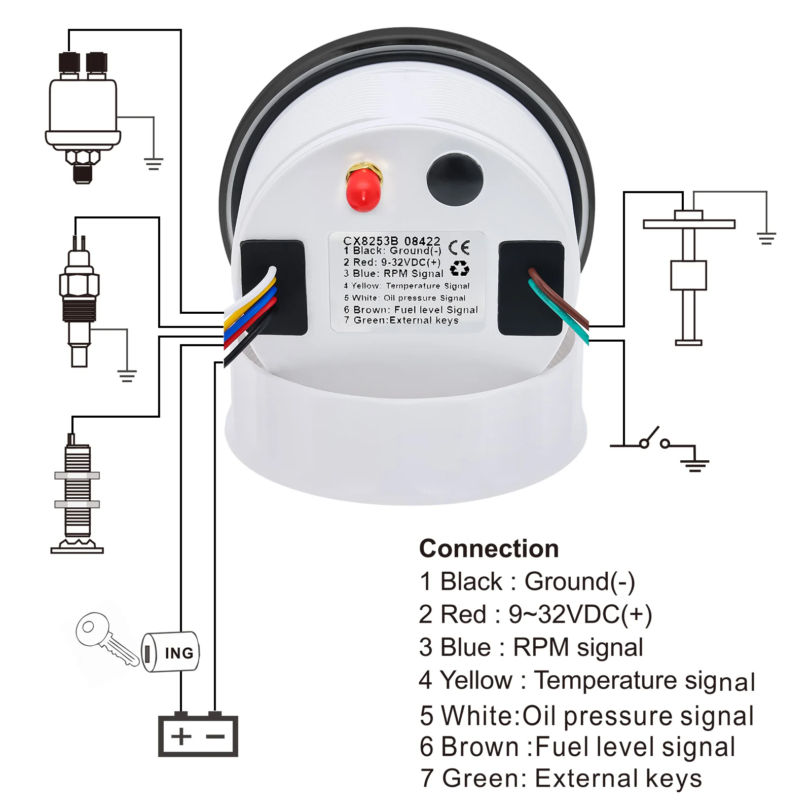 Vdo Tachograph Lkw Uhrzeit Einstellen Ad 85mm Drehzahl Messer GPS