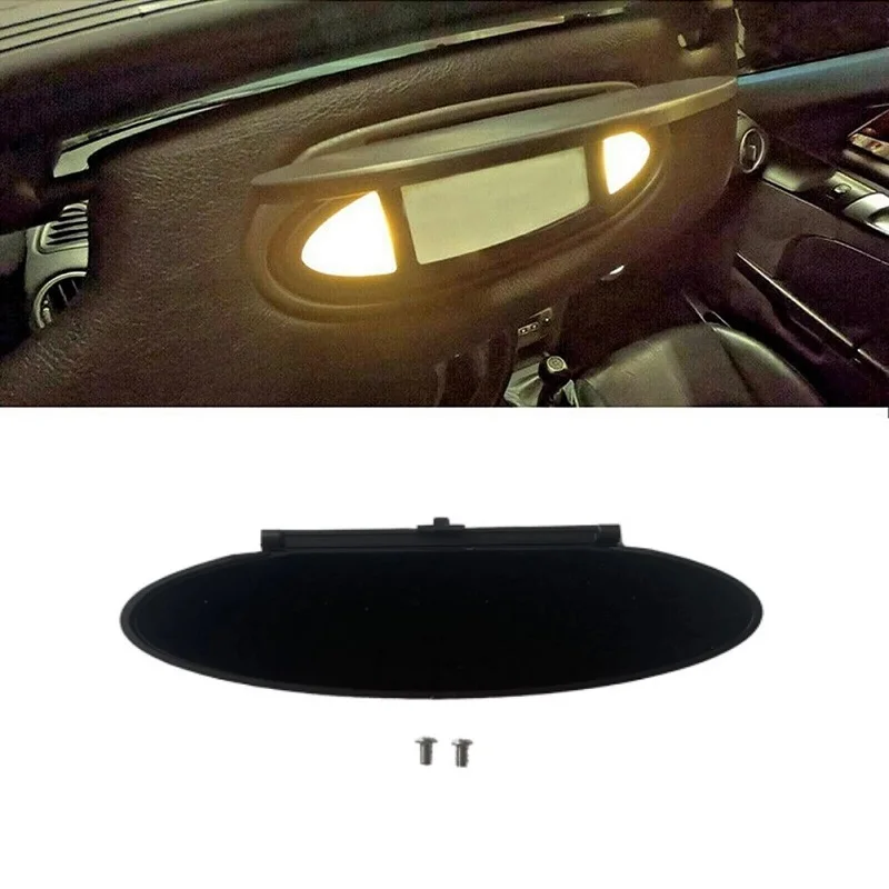 

For Porsche 911 996 997 For Boxster 986 For Cayman 987 Sunvisor Vanity Mirror Cover Replacement Car Accessories 1/2PCS Black