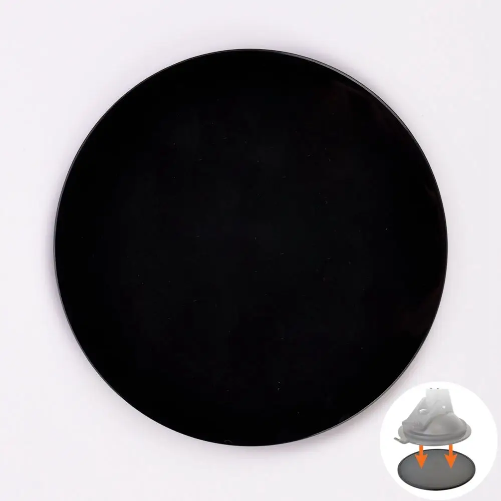 Black Car Dash Dashboard Adhesive Sticky Suction Cup Mount Disc Disk Pad 80mm