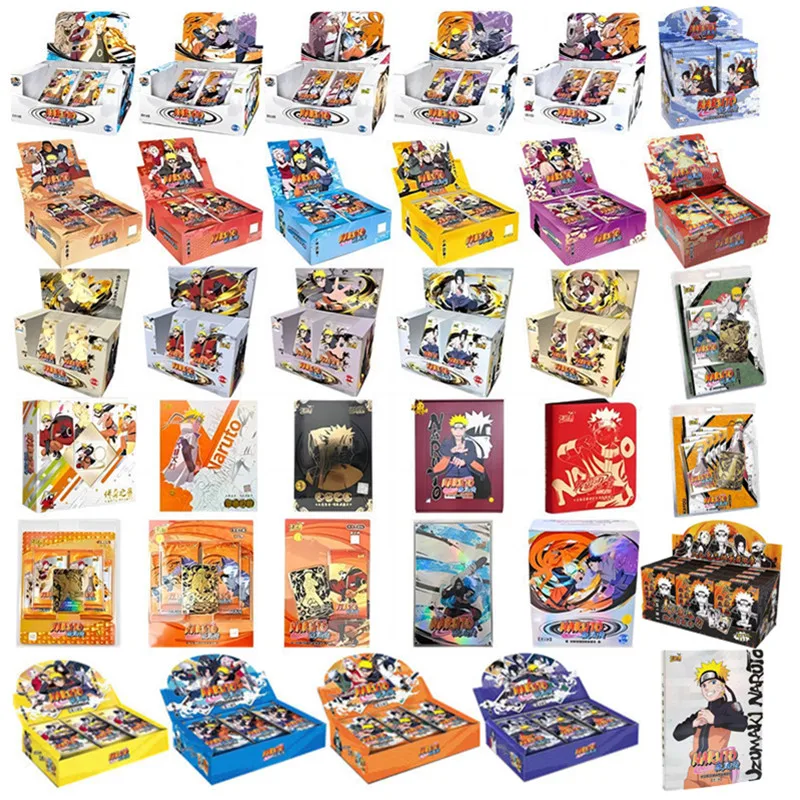 

KAYOU Original Naruto Cards Collection Booster BOX Full Set With EX Pack Naruto Bronzing Inheritance Rare BP CR Collection Cards