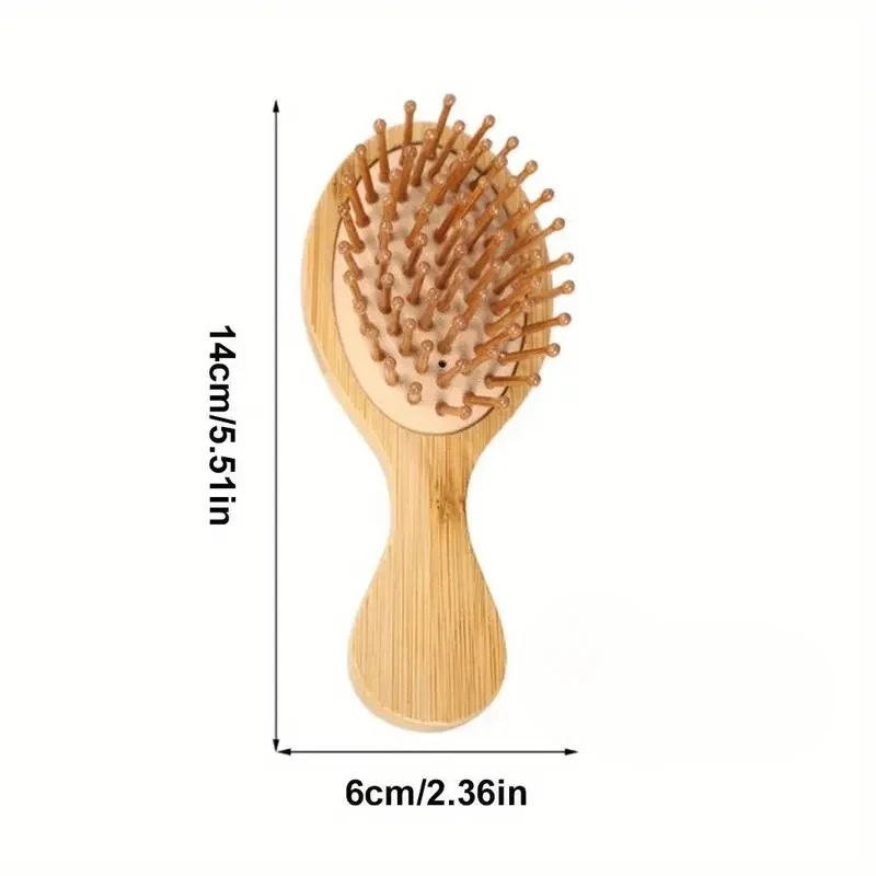 Natural Wooden Hair Brush for Hair Growth and Styling