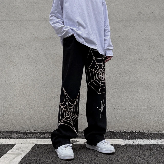 White Spider Web Print Pattern Women Leggings