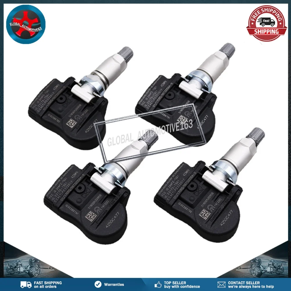 

4 PCS Car Tire Pressure Monitor Sensor TPMS 4250C477 for Mitsubishi ASX Lancer Outlander Lancer ASX i-MiEV