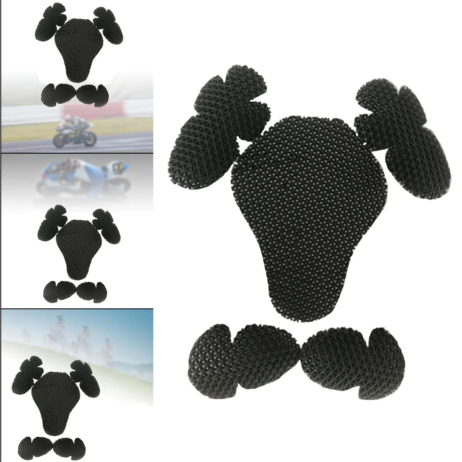 5x Protector Elbow Accessories Back Pads Equipment Motorcycle Armors EVA Adult