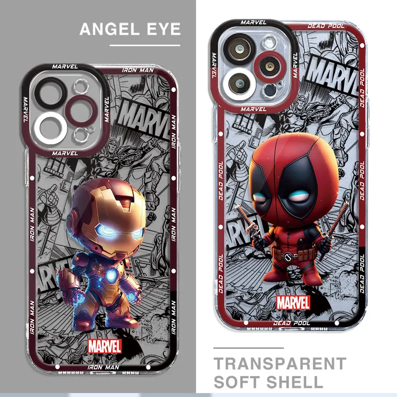 Custodia Morbida Trasparente Per Telefono Per Motolora Moto G22 G71 Edge 40 5G G73 G32 G72 G52 Deadpool Venom Funda Cover