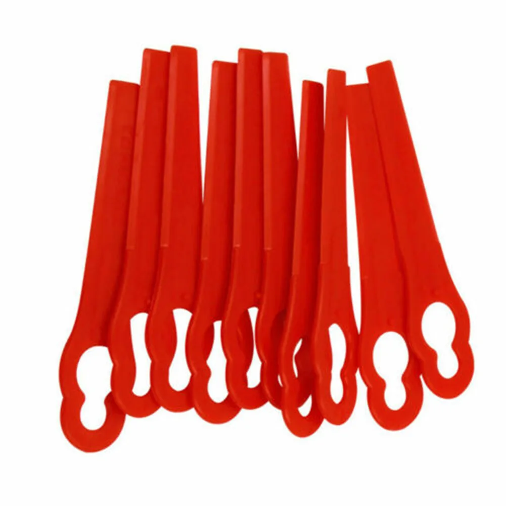 50Pcs Plastic Blades For KULLER OZITO Grass Trimmer Lawn Mower Brush Cutter Head Blade Garden Electric Brushcutter Spare Parts