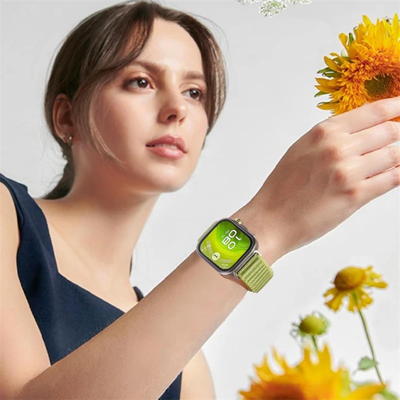 Breathable Braided Nylon Loop Strap - Comfortable Watch Band  Accessories
