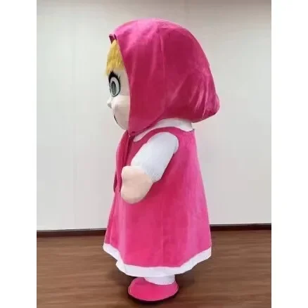 Costume da mascotte orso Masha gonfiabile in peluche gigante per