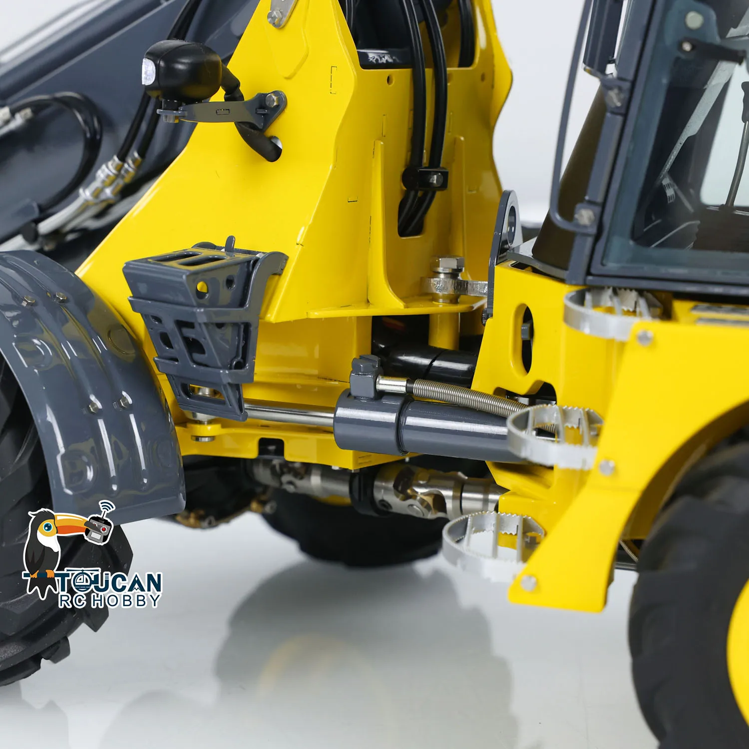 1/14 LESU RC Hydraulic Telescopic Arm Loader AT1050 Fork Lift Truck Car RTR Model Metal Construction Vehicles Light Sound Set 5