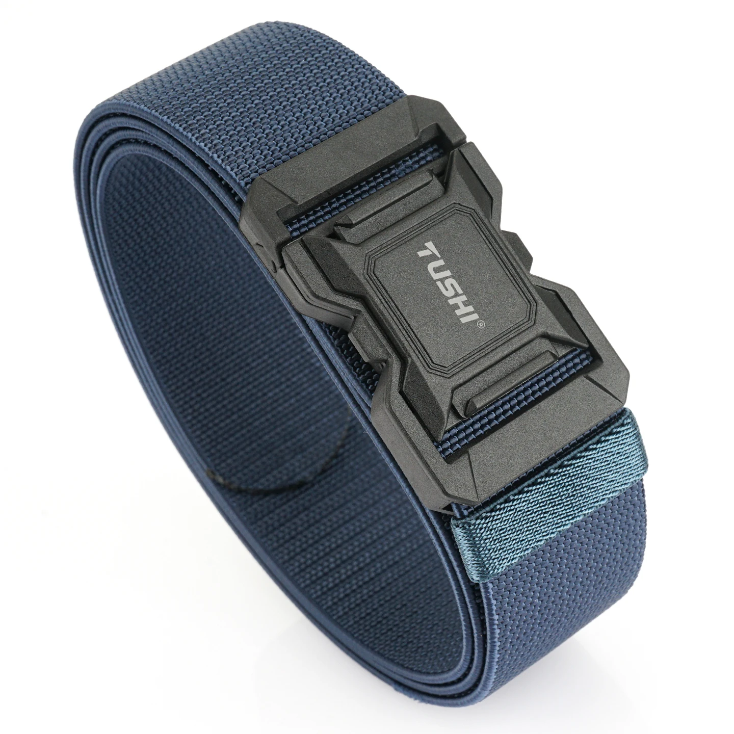 TUSHI Neuer taktischer Gürtel für Herren, Kunststoff-Magnetschnalle, lässiger Nylon-Elastikgürtel, Schnellverschluss, Militärgürtel, Gürtel für Männer, Geschenk – Detail 16