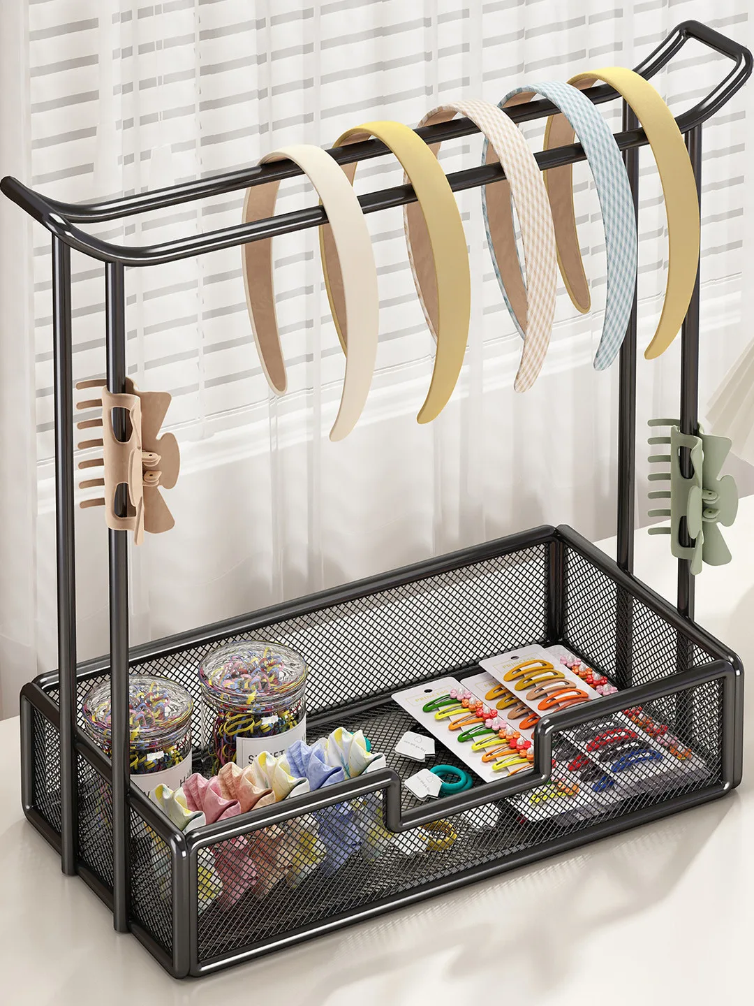 Home Use Hair Accessories Storage Box Hair Ties Hair Bands Display Stand Hair Accessories Organizer Jewelry Earring Holder - 3