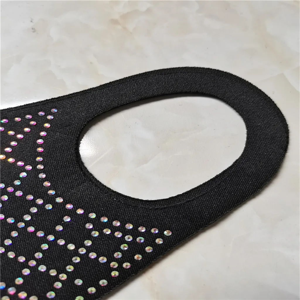 1PC Adult Women's Fashionable Breathable Reusable Hot Diamond Printing masque mascarillas Monder Scarf Halloween Cosplay MasK