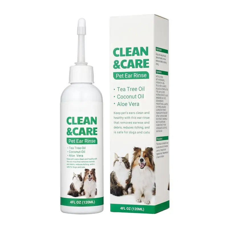 

Ear Wash for Dogs 120ml Dog Ear Cleaner Ear Cleaning Solution for Dogs Mild Cat Ear Cleaner Pet Supplies for Dogs Cats Rabbits