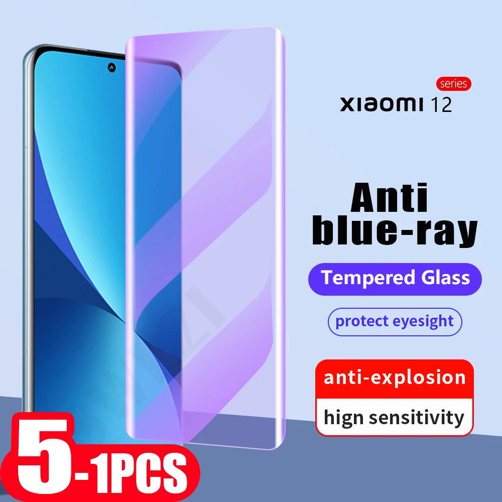 

5-1 шт. 9D УФ защитная пленка для xiaomi 13 12 pro 12s Ultra 12x mi 11 10 10s защита от синего света УФ закаленное стекло Защита для экрана