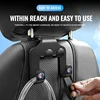 Car Seat Back Hook Phone Holder Auto Headrest Storage Double Holder For Alfa Romeo 147 156 Giulietta Giulia Mito Stelvio Brera 5