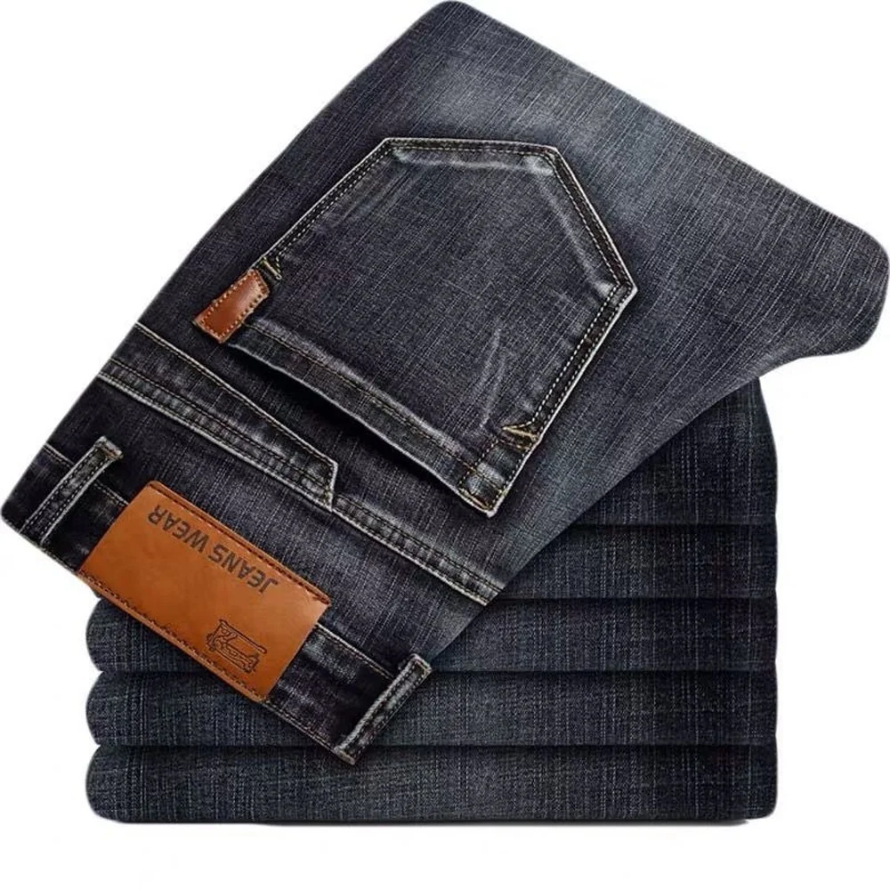 Men Classic Jeans Denim Jean Homme Pantalones Hombre Men Mannen Soft Black Biker Masculino Denim Overalls Mens Pants 28-40