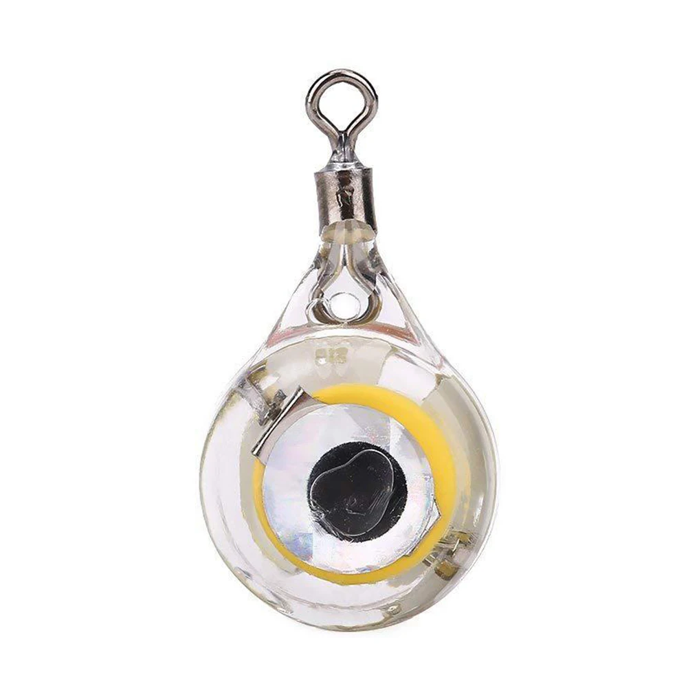 LED Fish Lamp Lure Light Flashing Luminous Attracting Three Hooks Bait Light Underwater Fishing Accessories