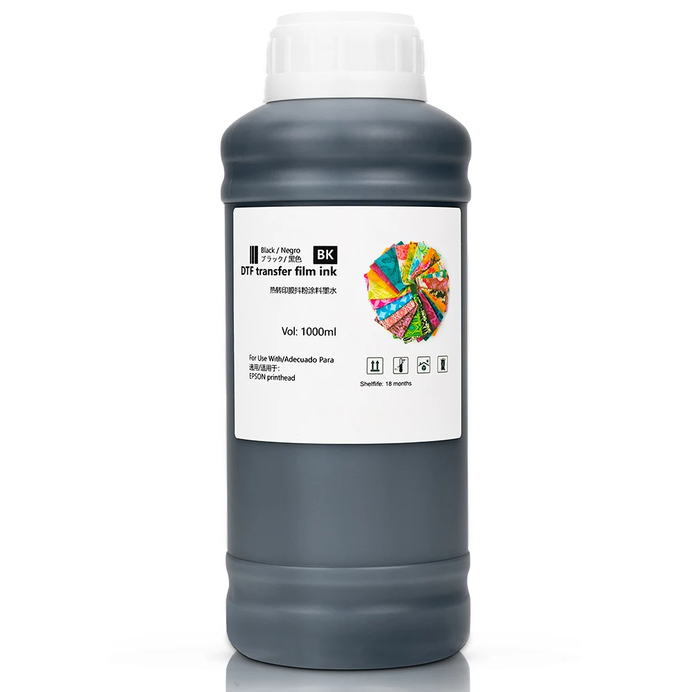 1000ml DTF ink DTF membrane transfer for Epson I3200 P800 L1800 1390 L800 L805 1430 3880 PET Film print