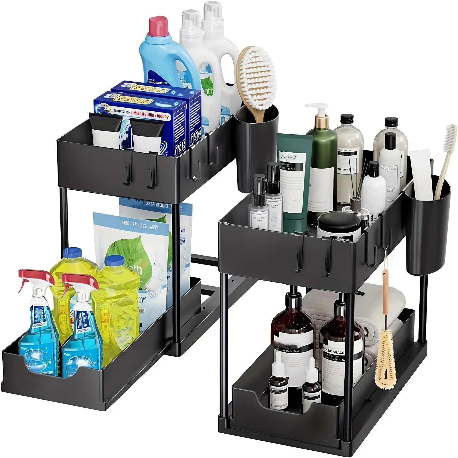 

Maximize Your Space with this Multifunctional Drawer Pull Type Under Sink Rack!