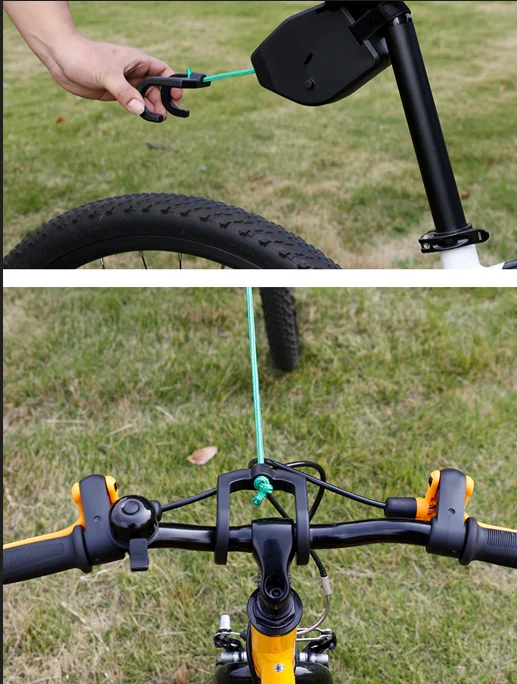 Corda Di Traino Per Bici Bambino - Elastica E Retrattile Fino A 2,5 M Per Mountain Bike - Foto 8
