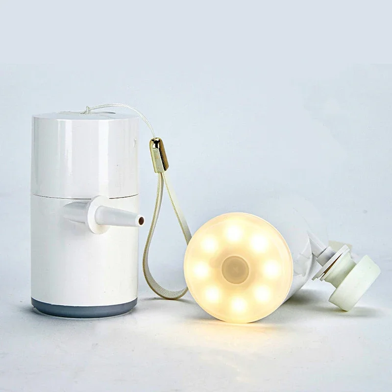 ปั๊มลมขนาดเล็กแบบพกพา USB เครื่องสูบลมไฟฟ้า อุปกรณ์จำเป็นสำหรับการเดินทาง ปั๊มลมสำหรับที่นอน ปั๊มลมสำหรับตั้งแคมป์ เดินป่า กีฬา และกิจกรรมสันทนาการ 1