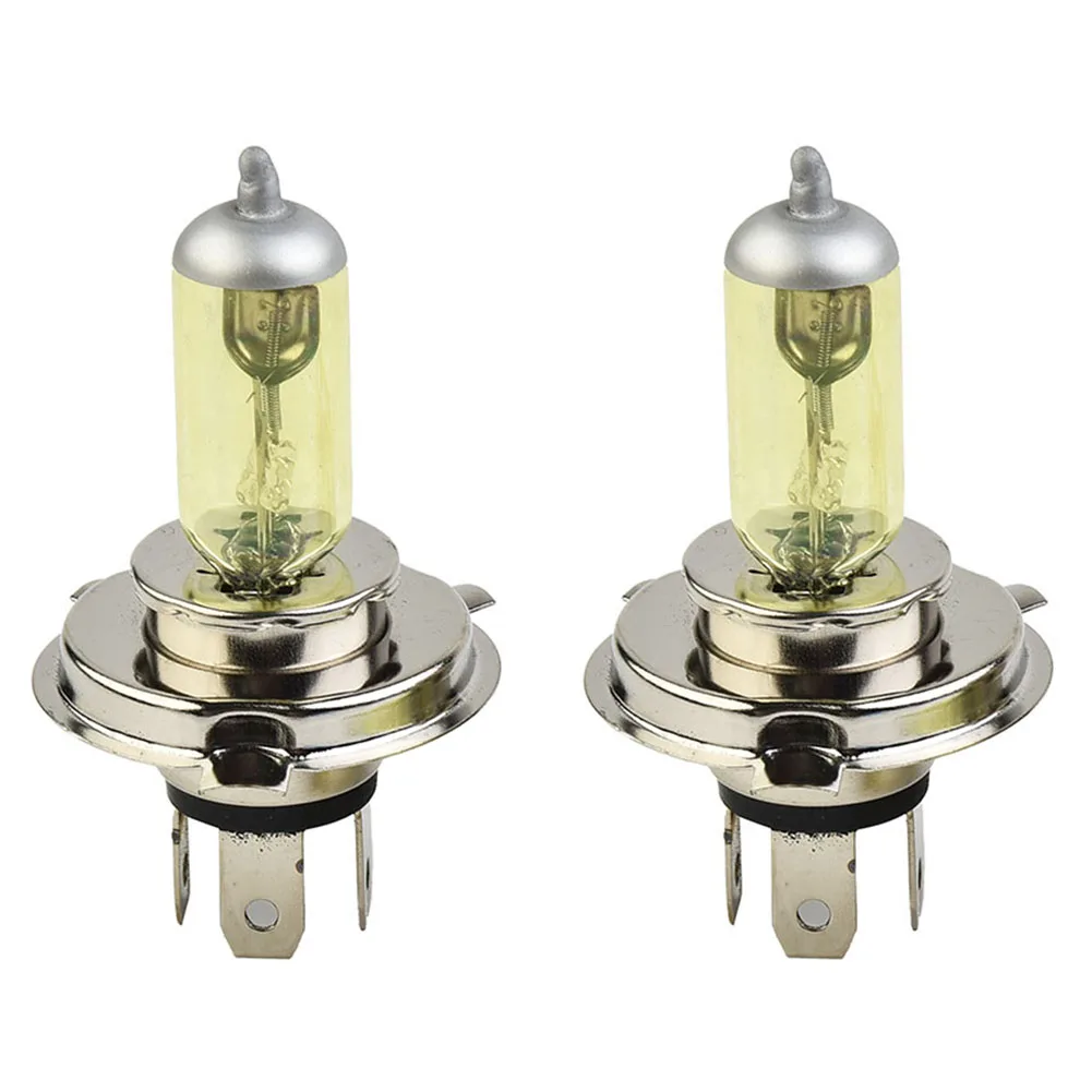 2pcs H4 55W 5000K Xenon Car Headlight DC 12V 6A Yellow Waterproof Car Xenon Headlights 6