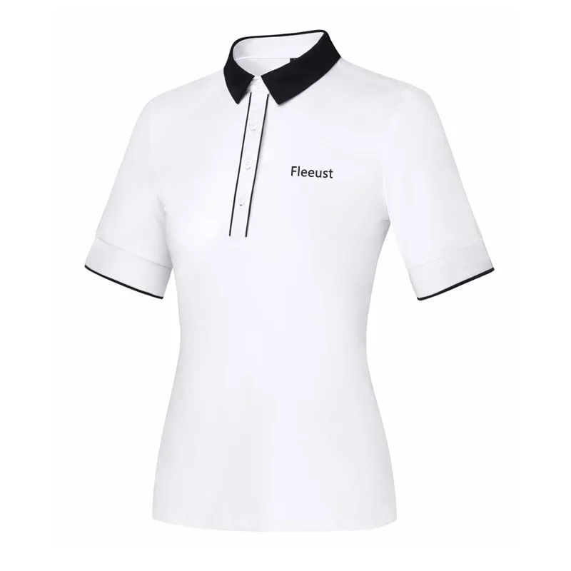 

Suumer Women's Golf Casual T-shirt Slim Bell-bottoms Golf Fashion Top Shirt Wear for Women Golf Shirts