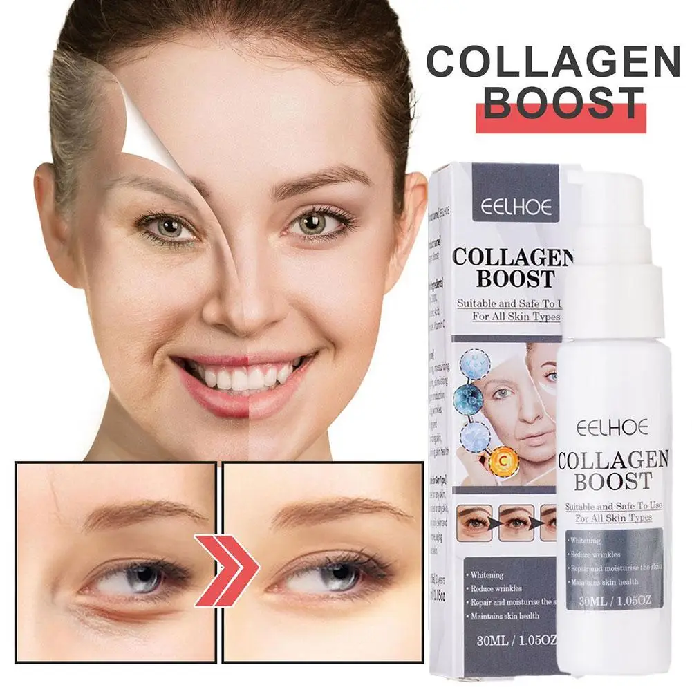1/2pcs 30ml Collagen Boost Anti-Aging Serum Dark Spot Removal Wrinkle Face Pale Spot Dark Spot Corrector Serum Removi_voghion.com