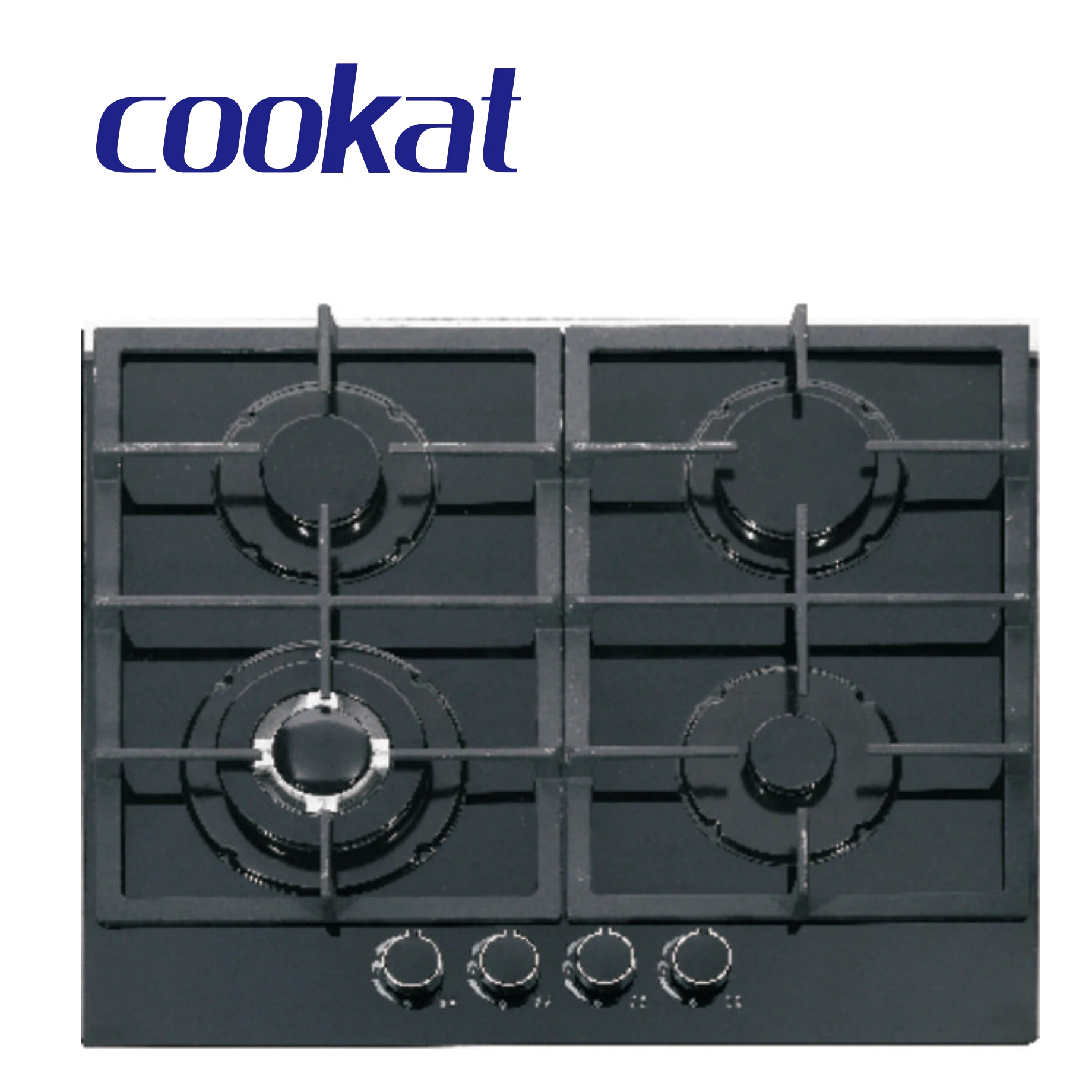 OEM/ODM 4 Burner Glass Kitchen Gas Stove / 4 Burner Cooker Hob