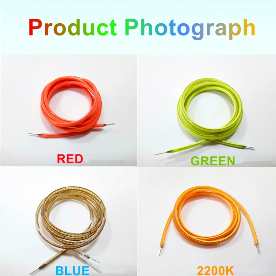 12V 24V LED 유연 초슬림 필라멘트 나선형 전구 필라멘트 DIY 레트로 에디슨 전구 부품 다이오드 라이트 스트립 장식 레드 블루