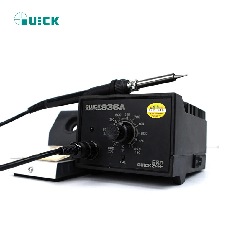 

QUICK 936A Soldering Station Solder Iron SMD Rework Station Repair tool set For Cell Phone Constant Temperature Antistatic 60W