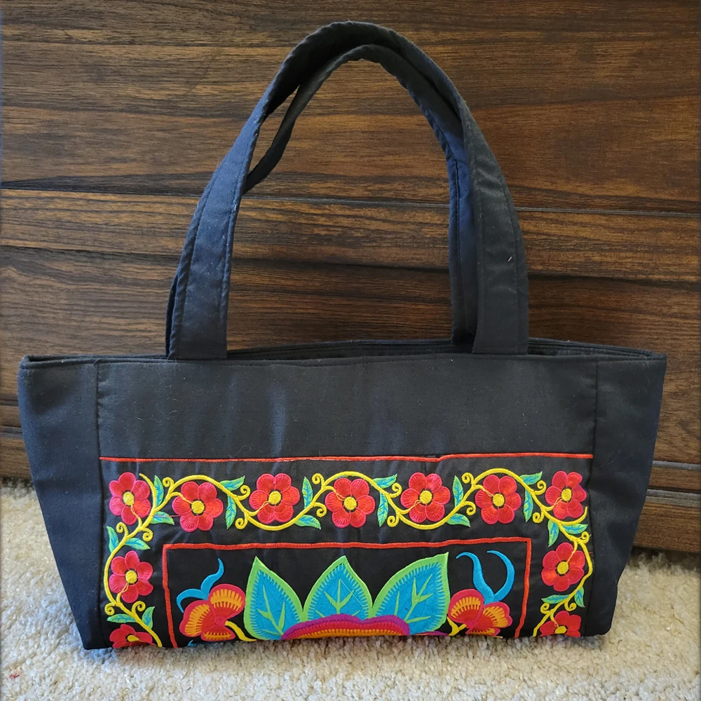 

Женская этническая сумка с вышивкой, модель 2022 года, Модные Дизайнерские повседневные сумки-тоуты с вышивкой