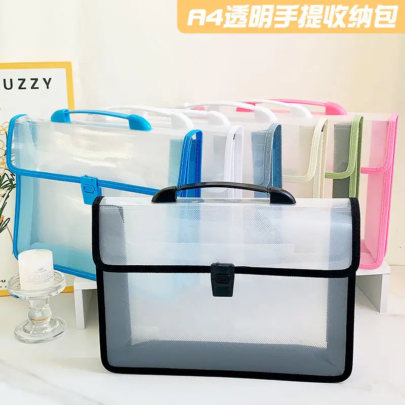 File Bag File Folder A4 Transparent Organ Bag Storage