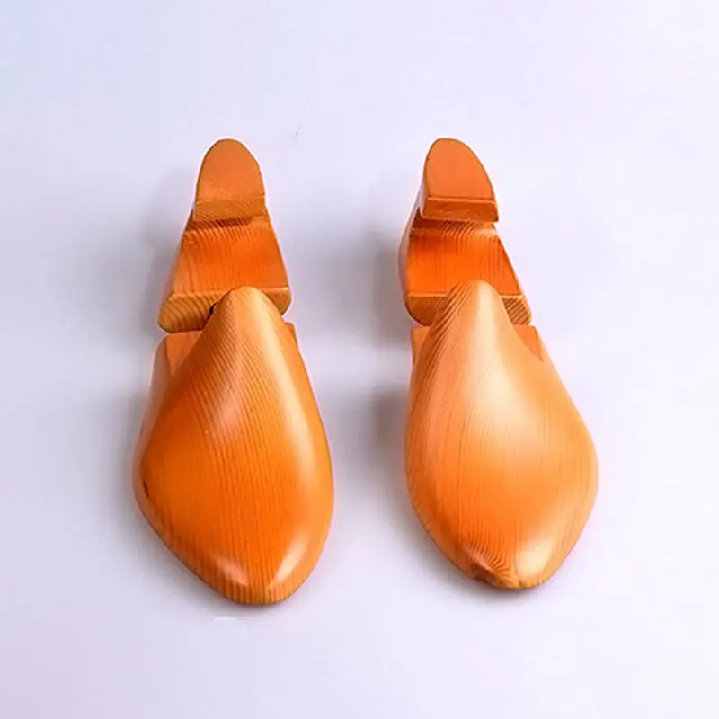 FamtiYaa 2Pcs Adjustable Solid Wood Men's Shoe Tree Support Knob Shoe Shaping Women's Shoe's Care Stretcher Shaper Single Tube